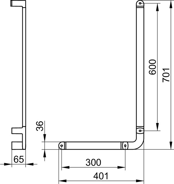 31606010602 Угловой поручень 90° KEUCO Elegance - Вид №2