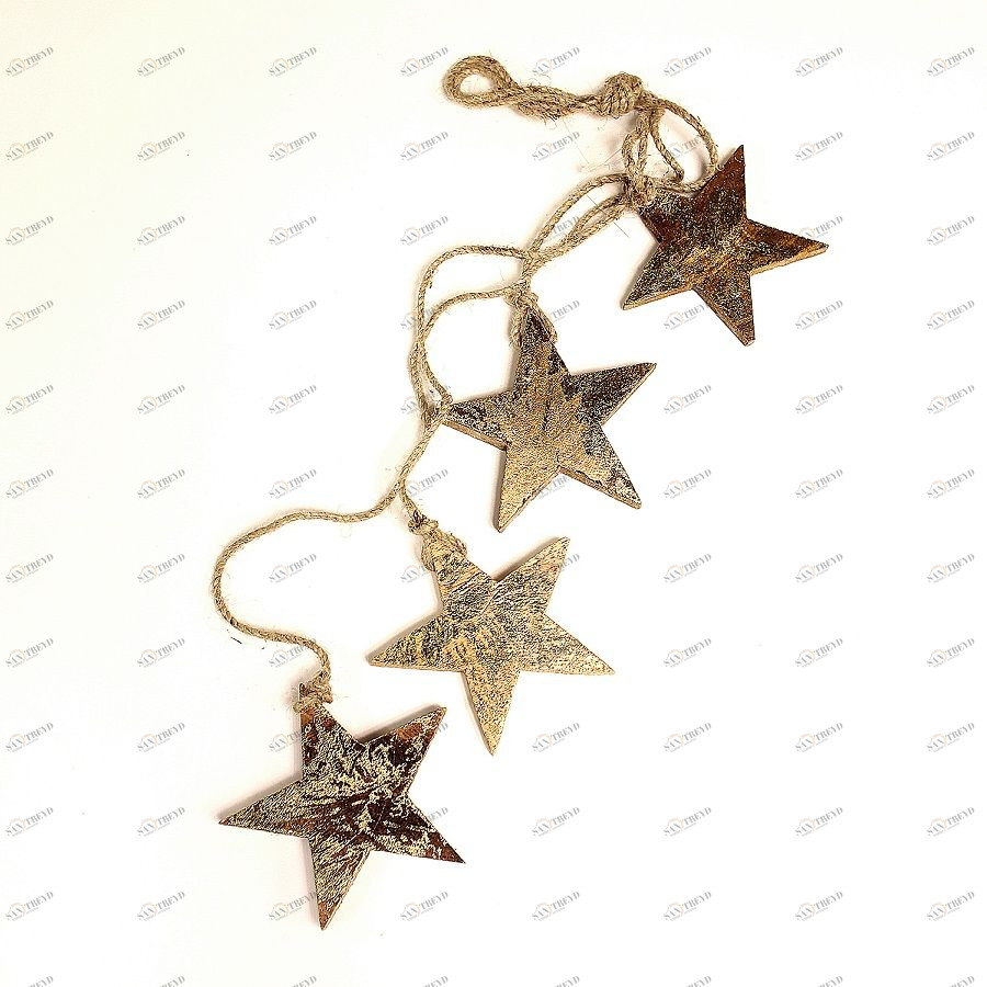 Гирлянда подвесная Golden Stars, 4 шт Enjoyme ENNY0028
