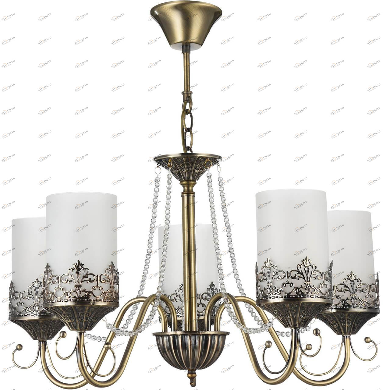 Подвесная люстра Freya Sherborne FR2563-PL-05-BZ FREYA SHERBORNE 185821 Белый 