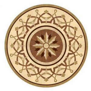 Художественный паркет Da Vinci Розетка 26-057 Дуб Селект (Гладкая) х1000диаметр мм.