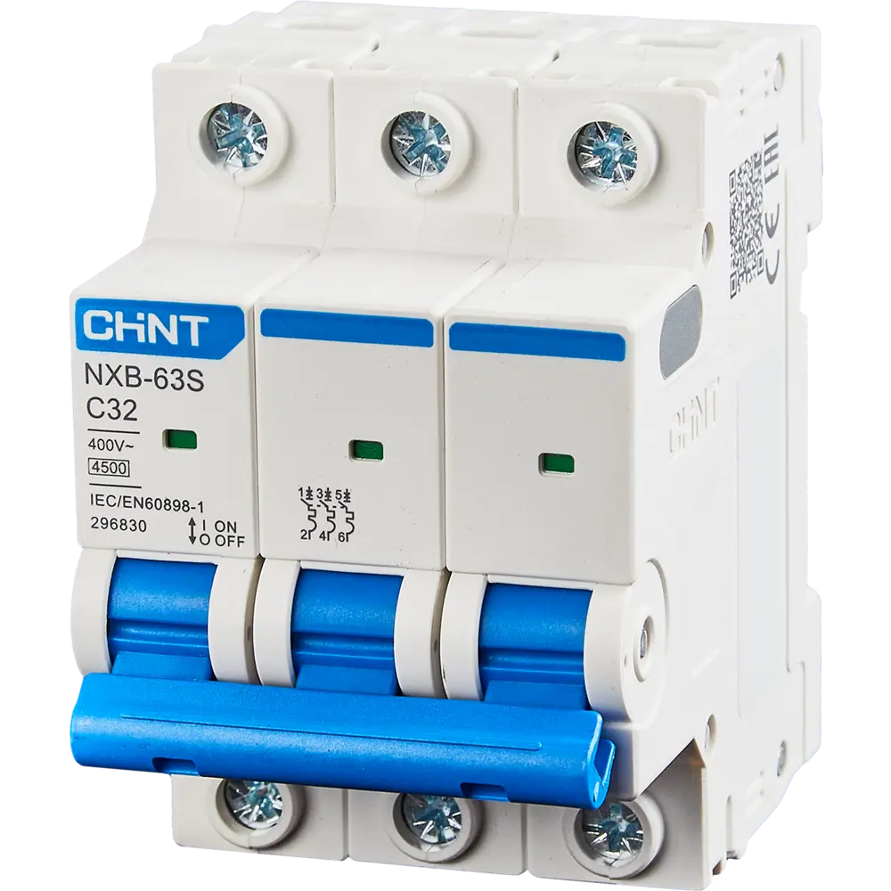 Автоматический выключатель CHINT NXB-63S 3P C32 А 4.5 кА 85334588 STLM-2046410  - Вид №1