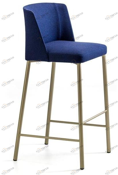 arrmet Высокий табурет из ткани с подставкой для ног Virginia sun-id-1437123