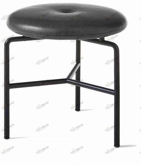 BassamFellows Низкий стальной табурет Circular Cb-260