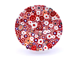 Декоративная тарелка из муранского стекла ручной работы