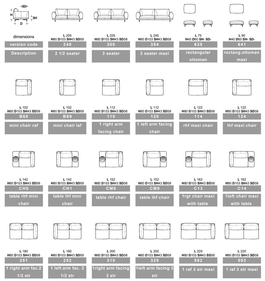 Модульный угловой диван из ткани Calia Italia Superior ARCH-00056221 - Вид №1