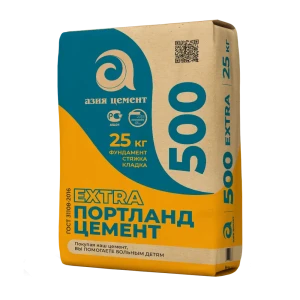 АЗИЯ ЦЕМЕНТ M500 для прочных бетонных конструкций 25 кг 89714364