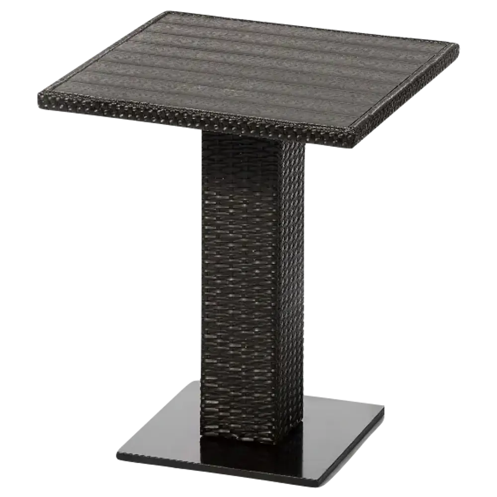 Стол садовый квадратный GS016 70x70x72 см искусственный ротанг черный Santreyd Стол квадратный STLM-2029774 - Вид №1