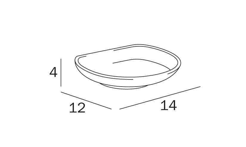 Стеклянная подставка для мыла INDA® Portasapone ARCH-00029102 - Вид №2