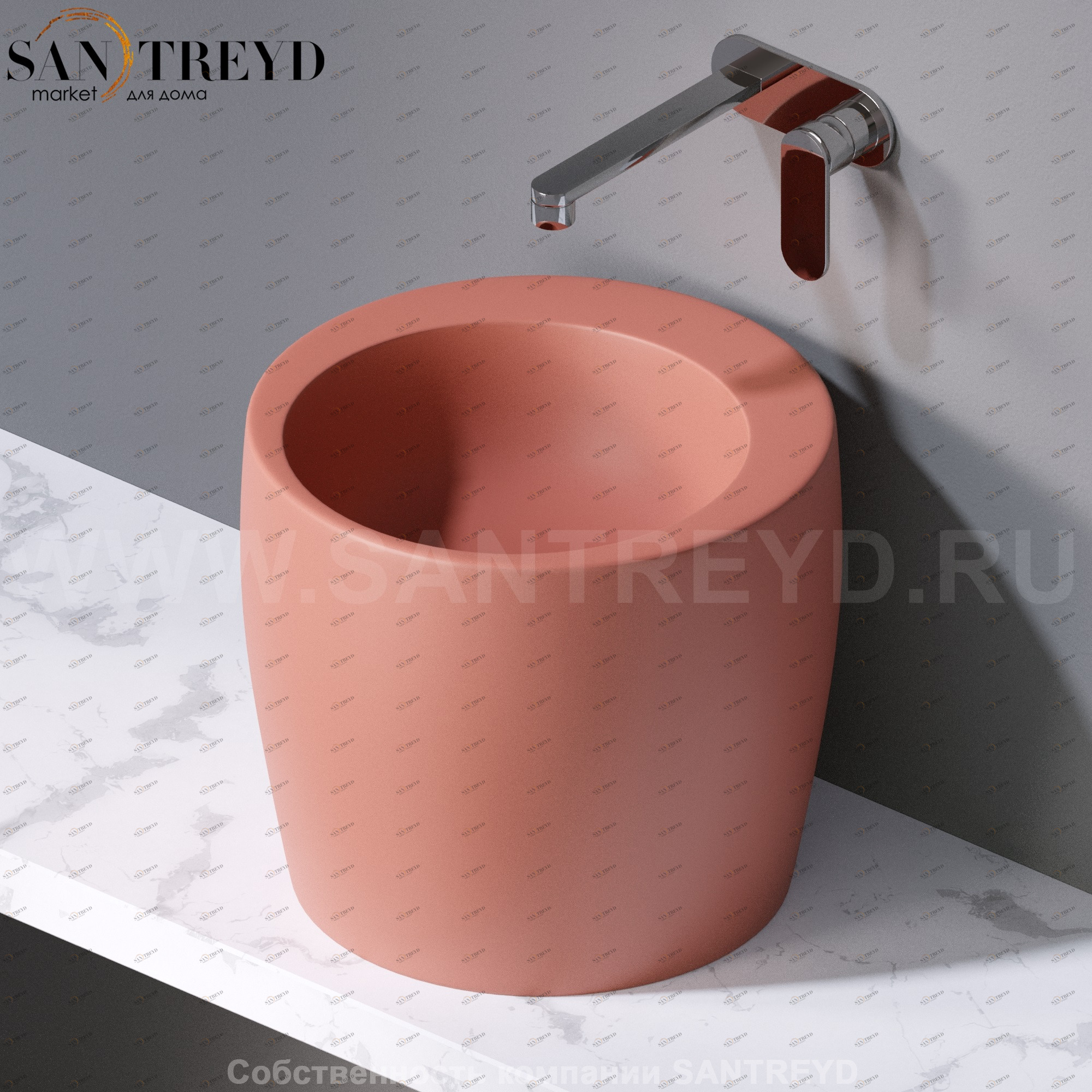 L101142 Накладная раковина на столешницу  круглая A. e T. Italia TOTEM AeT ITALIA