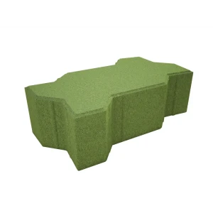 Плитка тротуарная Сигма 220x110x70 мм цвет зеленый 85263239 STLM-2128562