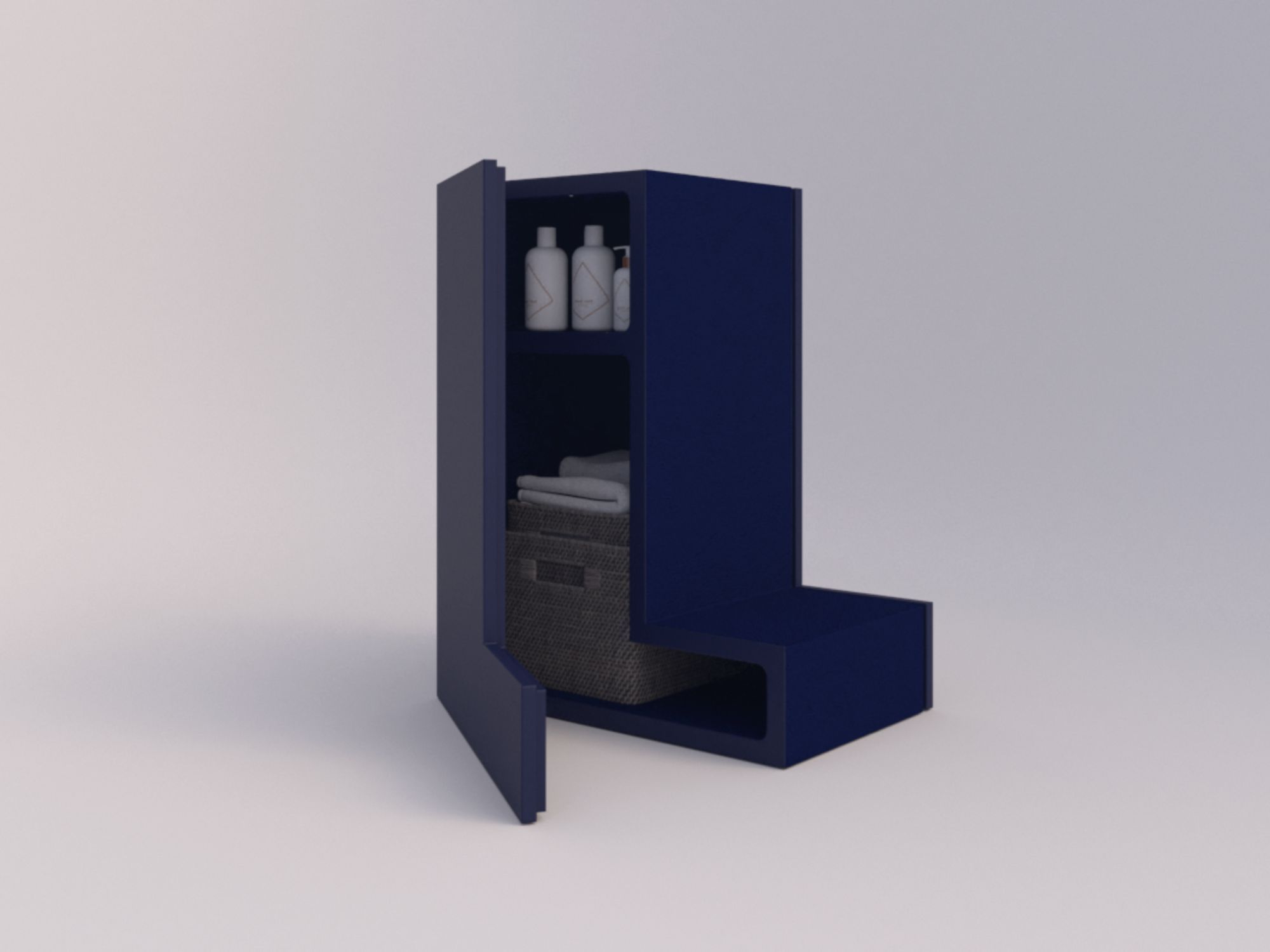 Мебель контейнеры в бетонной конструкции Voltan 555 ARCH-00021949 - Вид №100