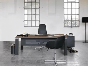 Sinetica Исполнительный угловой письменный стол из дерева Tao