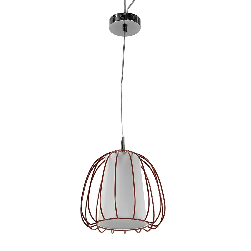 Подвес Jelly 1xE27x60 Вт, металл/ткань, цвет красный 17862686 STLM-2161816 Santreyd 