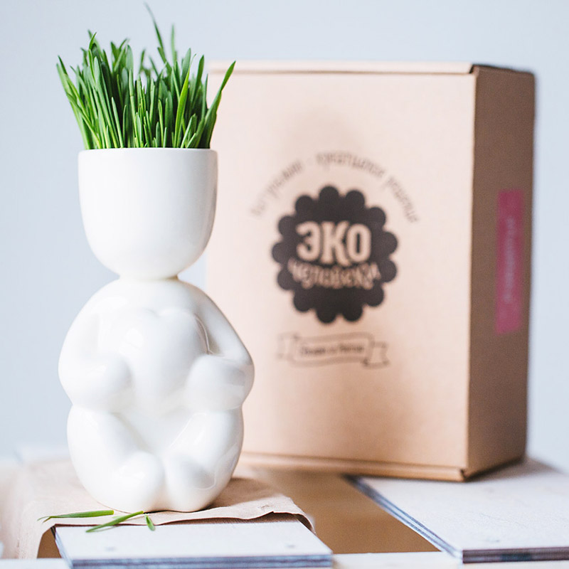 Набор для выращивания eco Романтик ЭКОЧЕЛОВЕКИ  254581 Белый  - Вид №5