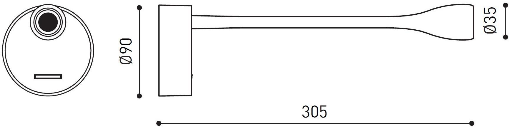 Arkoslight Светодиодная лампа для чтения с гибким кронштейном Dream sun-id-1403198 - Вид №9