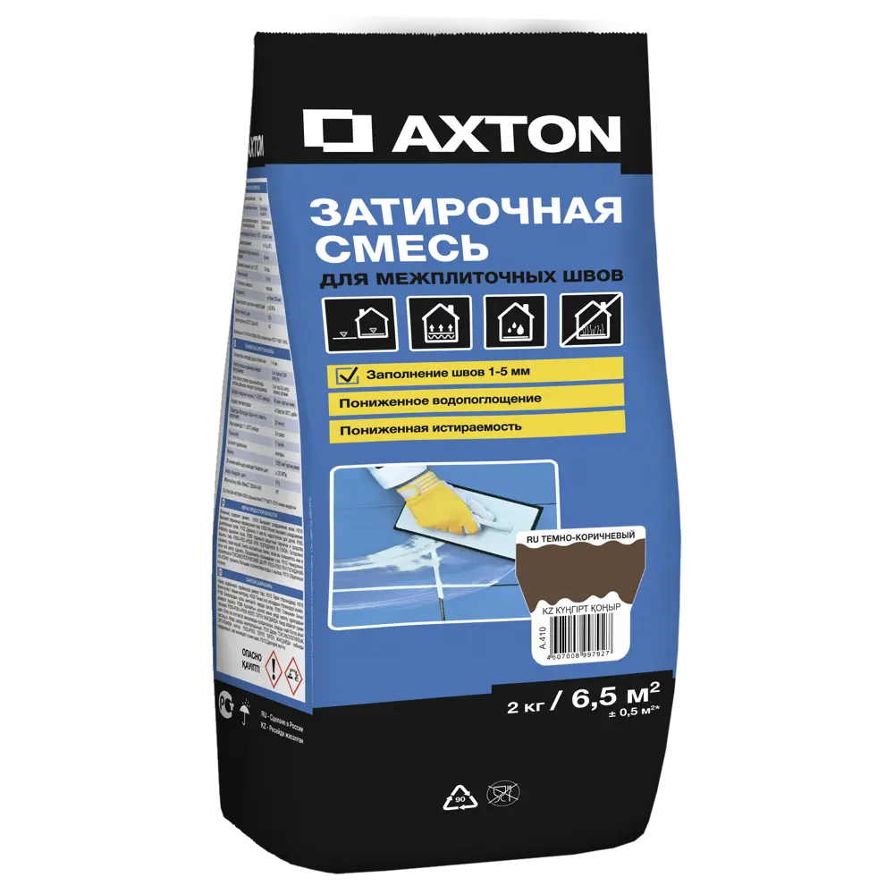 Затирка цементная Axton А.410 цвет тёмно-коричневый 2 кг 82454870 STLM-2208877 Без серии - Вид №1