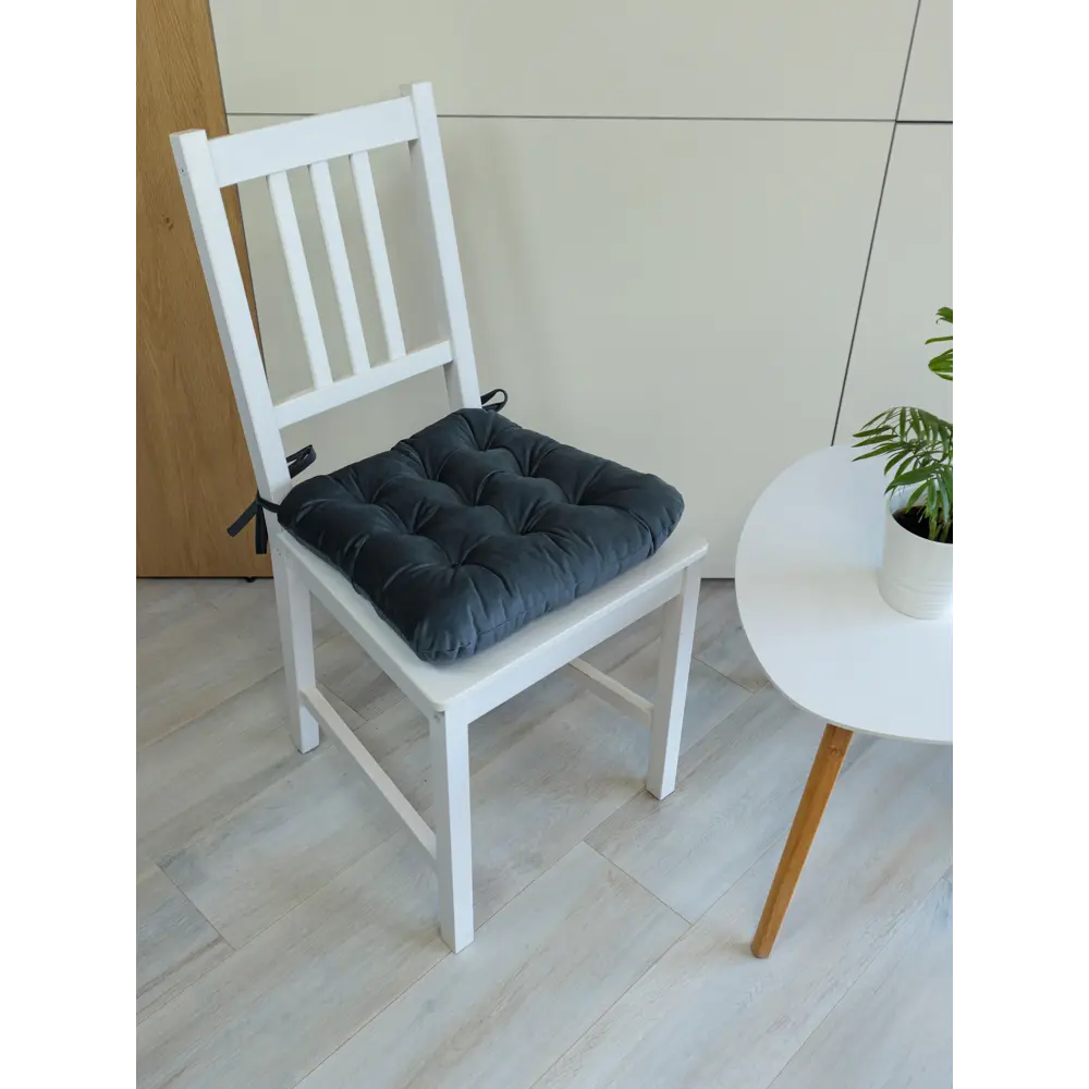 Подушка для стула Linen Way Paris 2 - бархатный комфорт в темно-сером цвете 89337718 STLM-1031632 - Вид №3