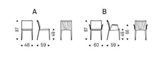 Кожаный стул Cattelan italia ITALIA COUTURE ARCH-00033600 - Вид №7