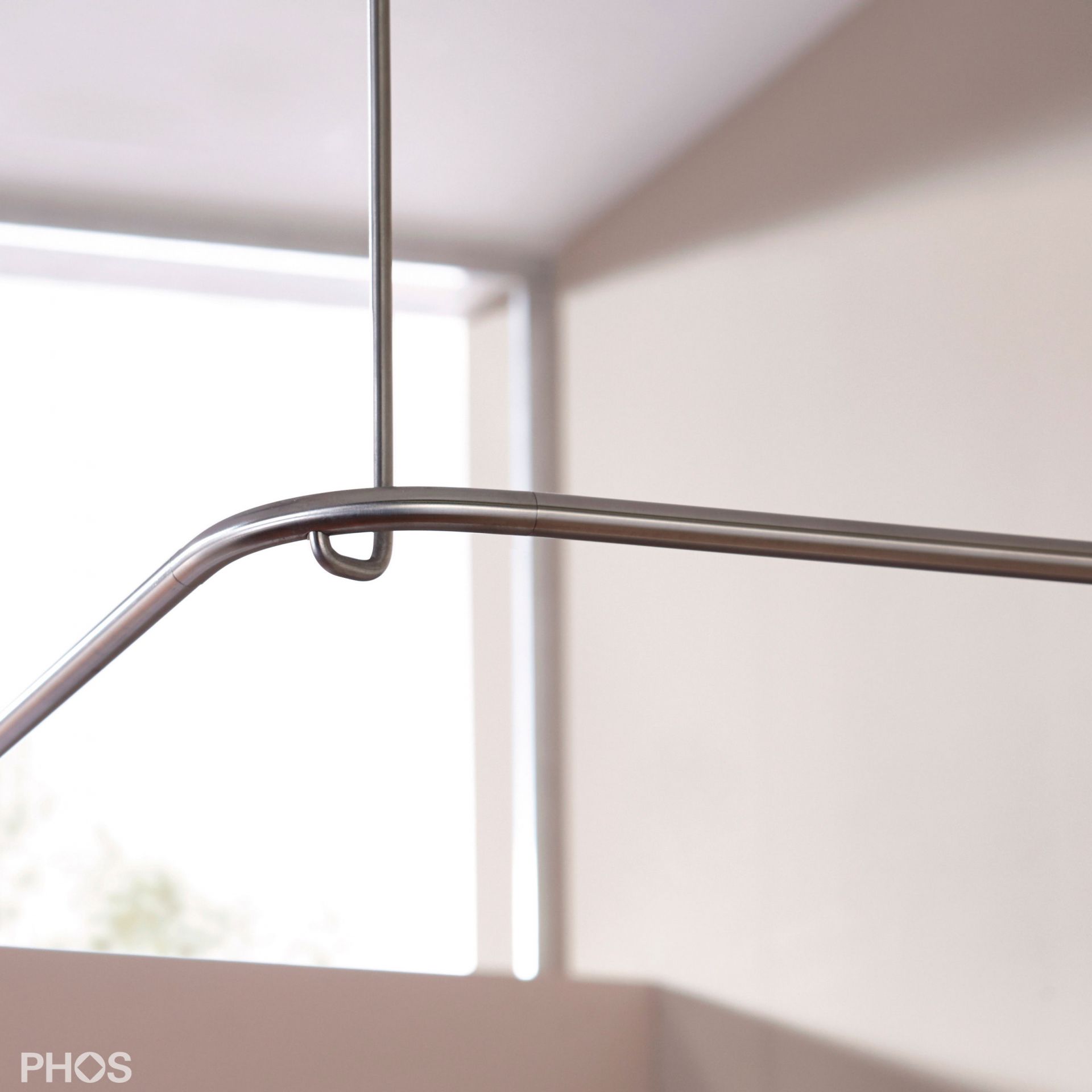 DSE1200-800 L-образный карниз для душевой занавески, 120 x 80 см, для привинчивания PHOS  - Вид №3