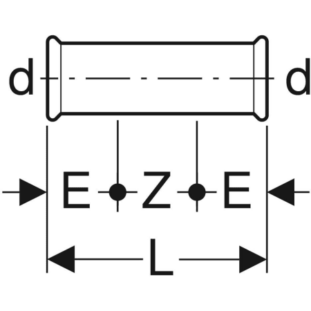 32103 Надвижная муфта Geberit Mapress из нержавеющей стали Geberit  - Вид №2