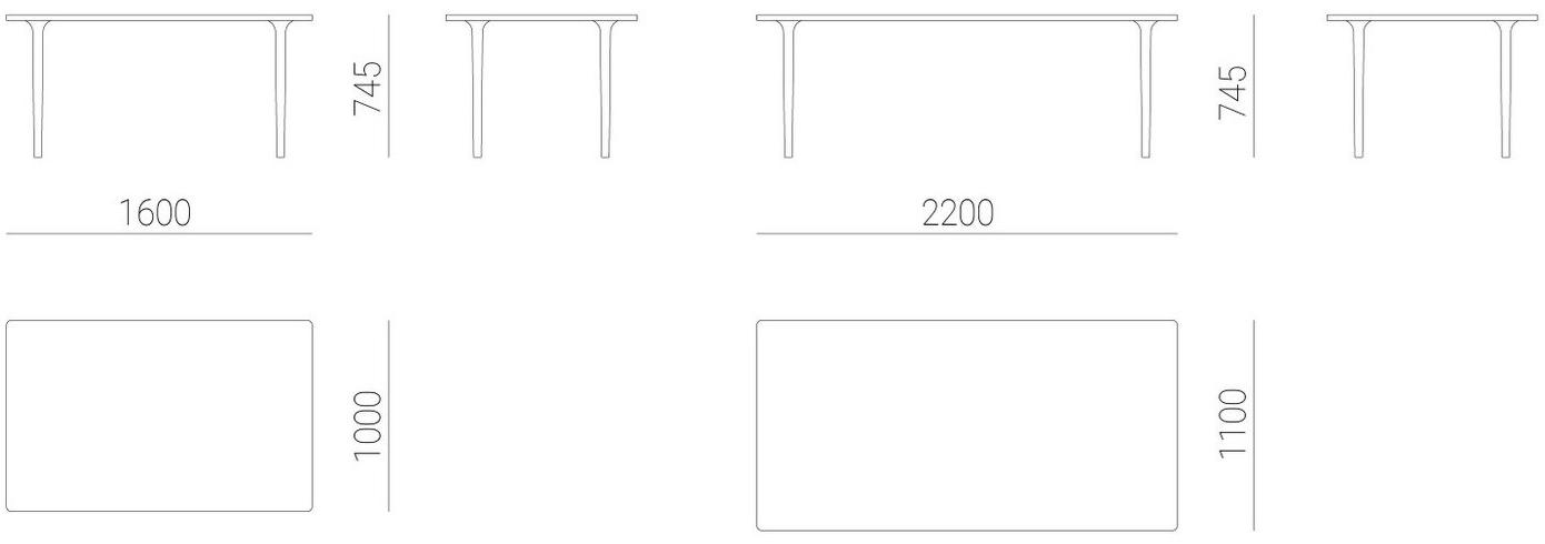 MOR DESIGN Прямоугольный стол из ореха Cast sun-id-1353543 - Вид №4