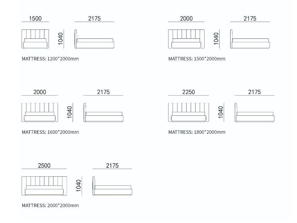 Двуспальная кровать с мягким контейнером HC28 maison CITTI ARCH-00059915 - Вид №2