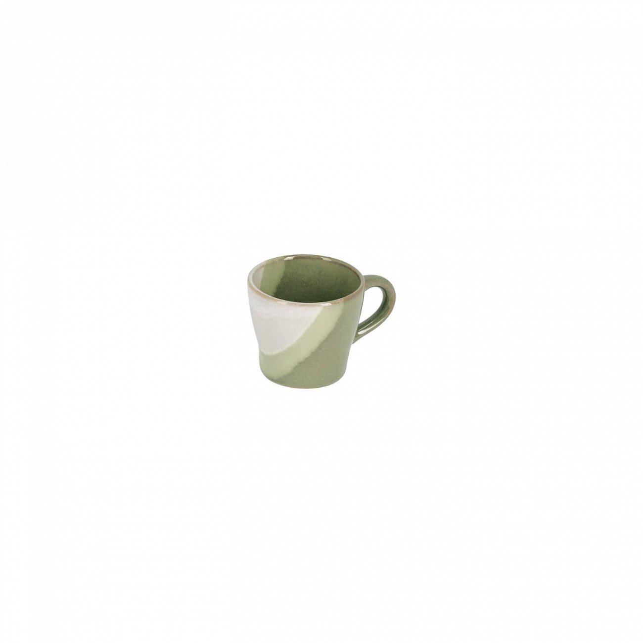 Кофейная чашка керамическая зеленая с блюдцем Naara от La Forma LA FORMA NAARA 00-3865121 Зеленый  - Вид №2