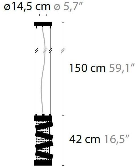 ILFARI Подвесной светильник из металла с кристаллами swarovski® Secret club 12010 - Вид №1