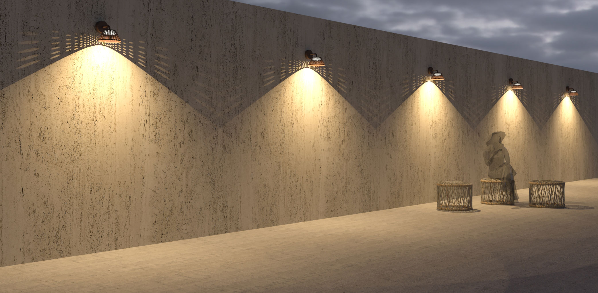 3210116 Подсветка стены Platek MESH Applique  MESH - LED 3000K 87°  - Вид №11