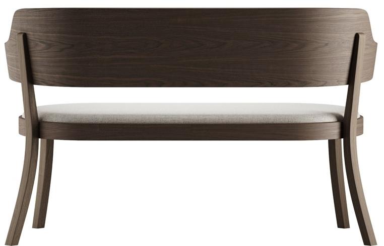 horgenglarus Скамья из массива дерева со спинкой Seley 17-423  - Вид №3