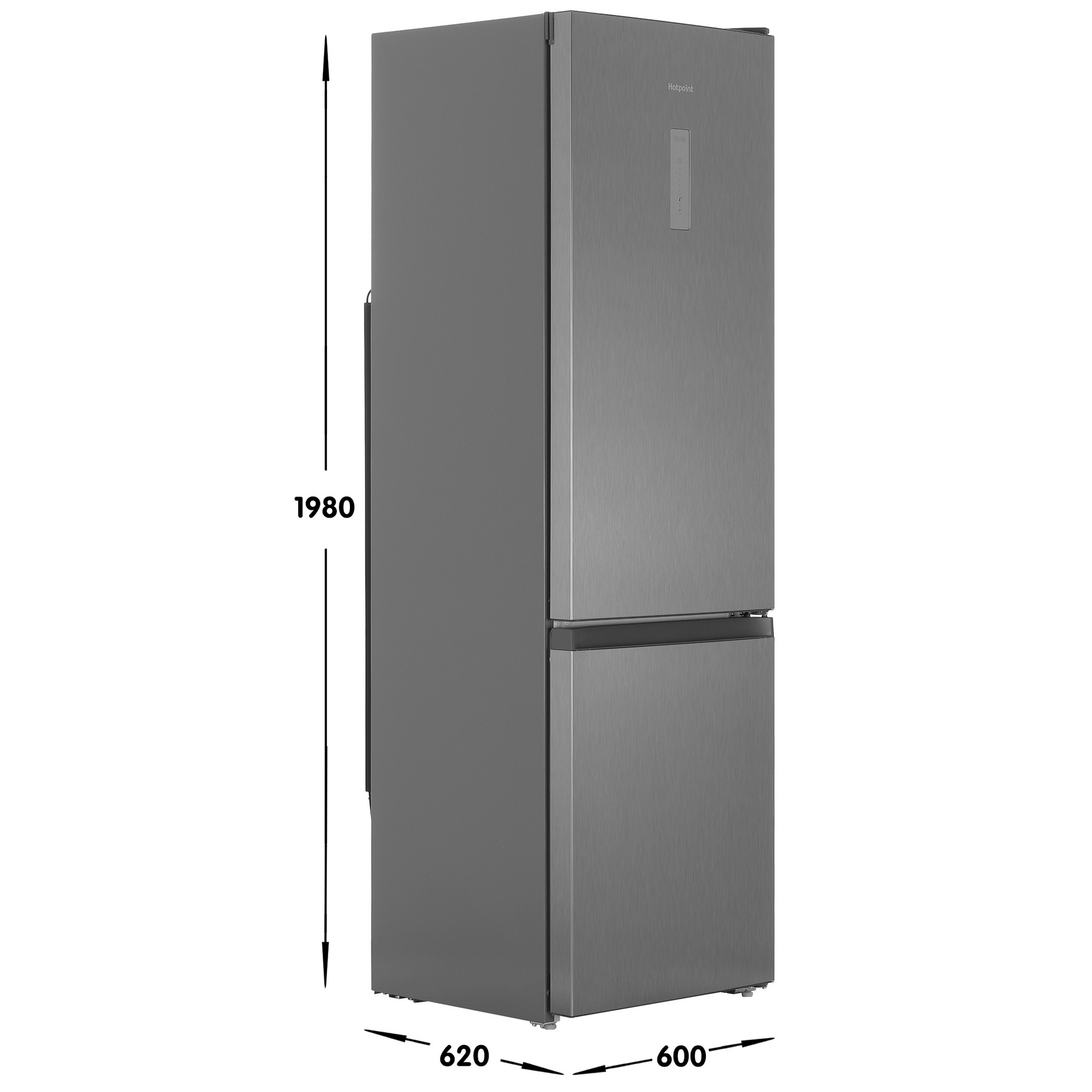 9027544 Холодильник с морозильником   Hotpoint HT 5200 MX серый STDN-0073893 - Вид №6
