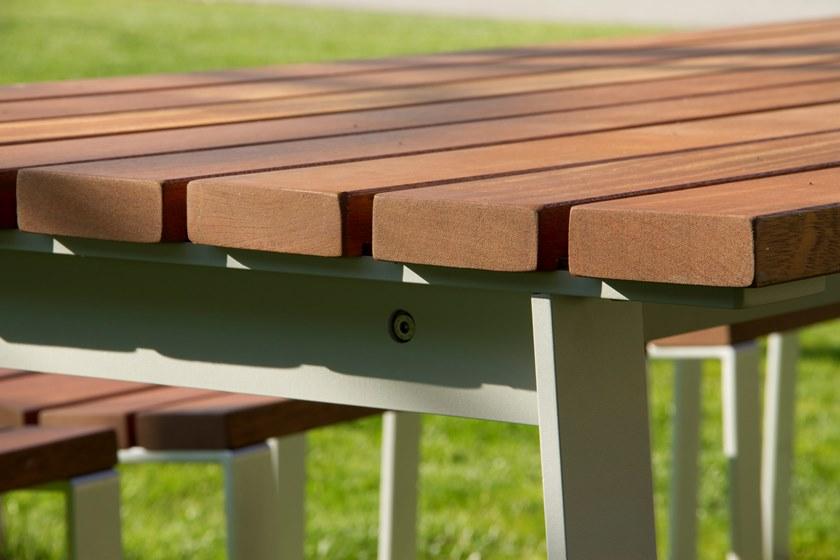 URBIDERMIS Прямоугольный деревянный стол для общественных мест Harpo sun-id-1372426 - Вид №2