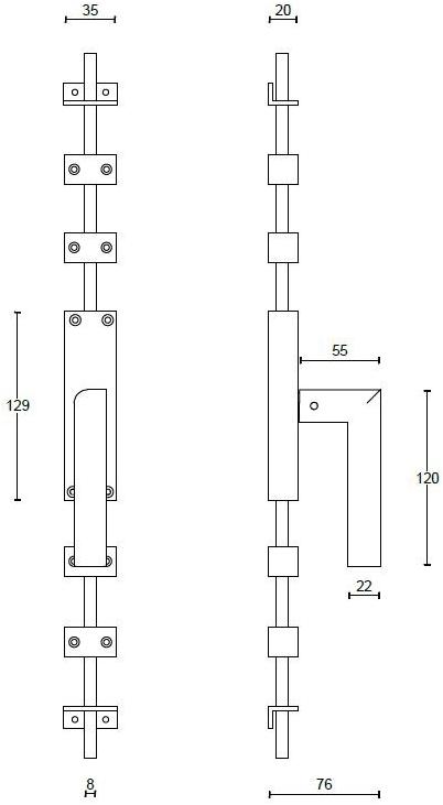 Formani Ручка из нержавеющей стали и дерева из нержавеющей стали и дерева. Two K-pbl23 - Вид №2