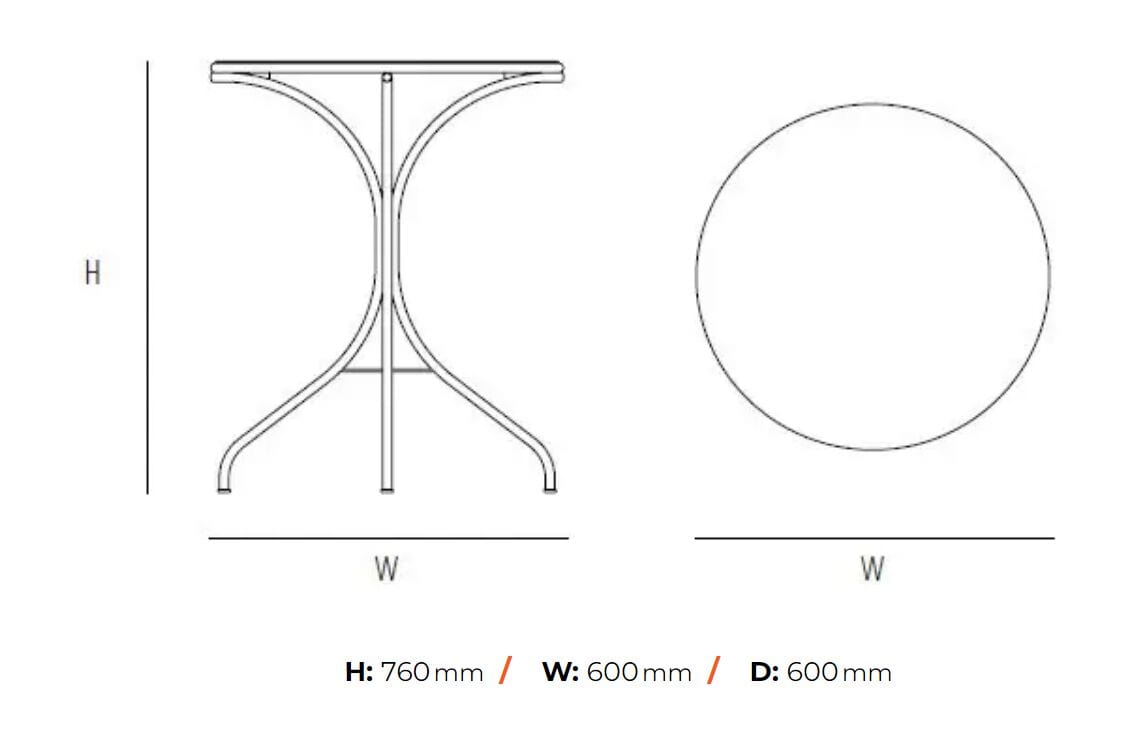Круглый деревянный журнальный столик Wiener GTV Design Ample ARCH-00060461 - Вид №2
