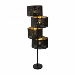 Торшер с абажуром 150х49 см черный Tuxon 15264S3 GLOBO TUXON 00-3889362 Черный