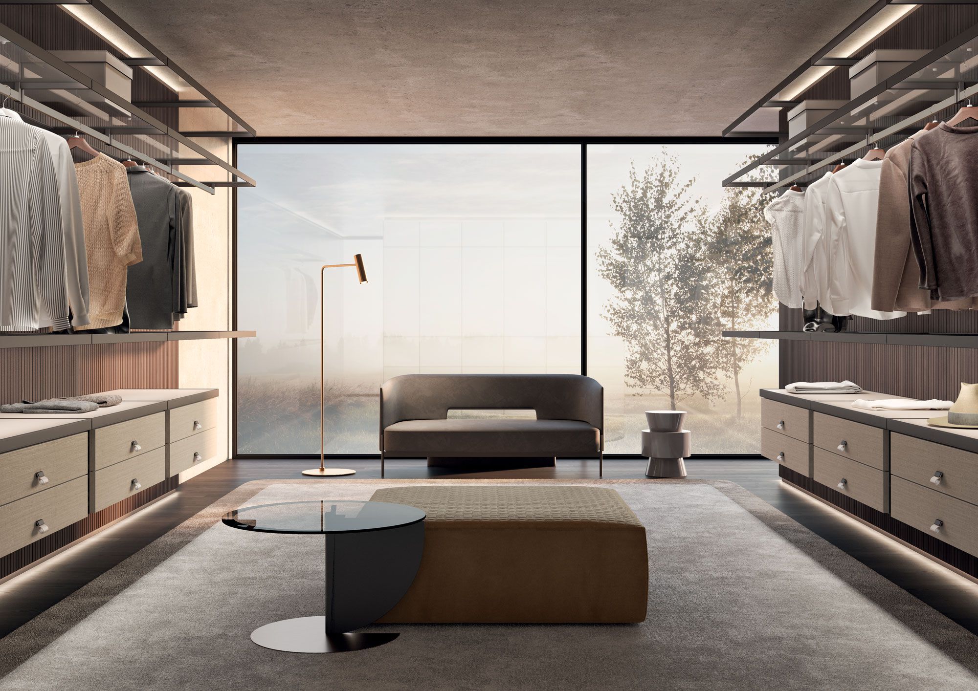 Изготовленные на заказ деревянные панели с интегрированным освещением MisuraEmme PALO ALTO WALL ARCH-00099366 - Вид №2