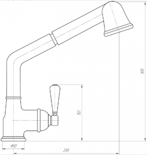AV.CUC-9054.cr Смеситель Migliore Cucina - Вид №1