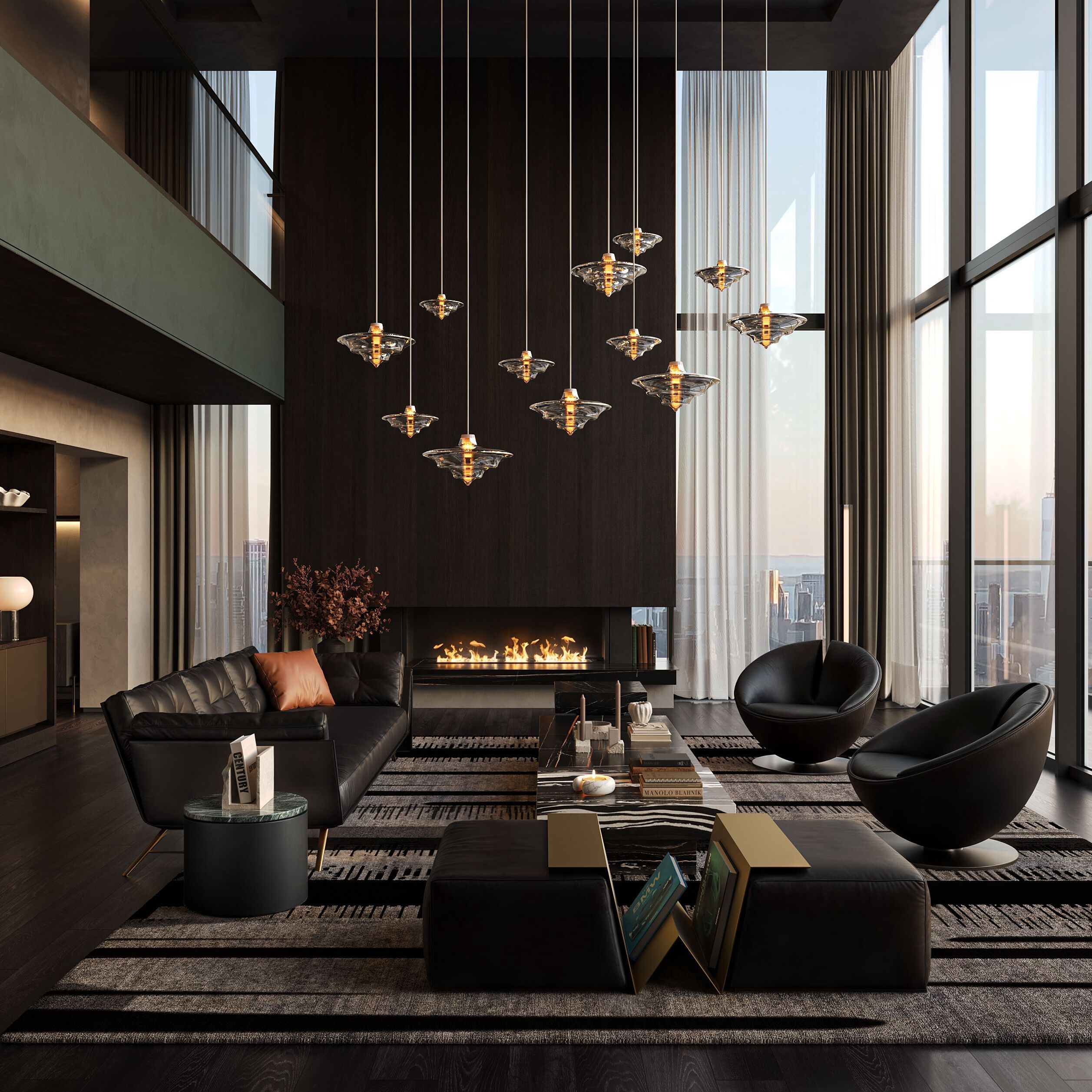 Кожаное вращающееся кресло Wayne Enterprises Home Collection WE-003/L ARCH-00086911 - Вид №9