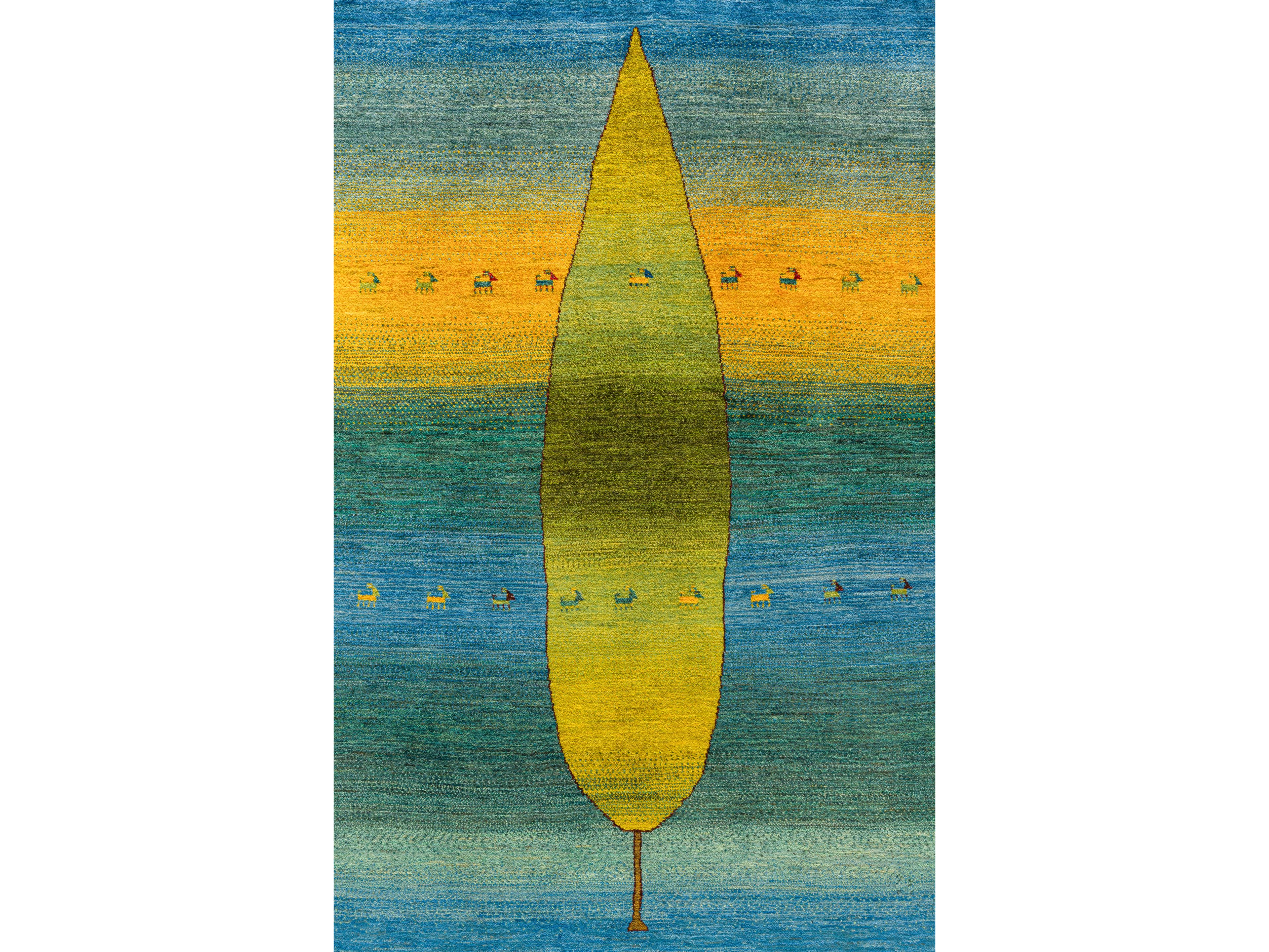 Прямоугольный шерстяной ковер Zollanvari Gabbehs Flora &amp ARCH-00036416 - Вид №1