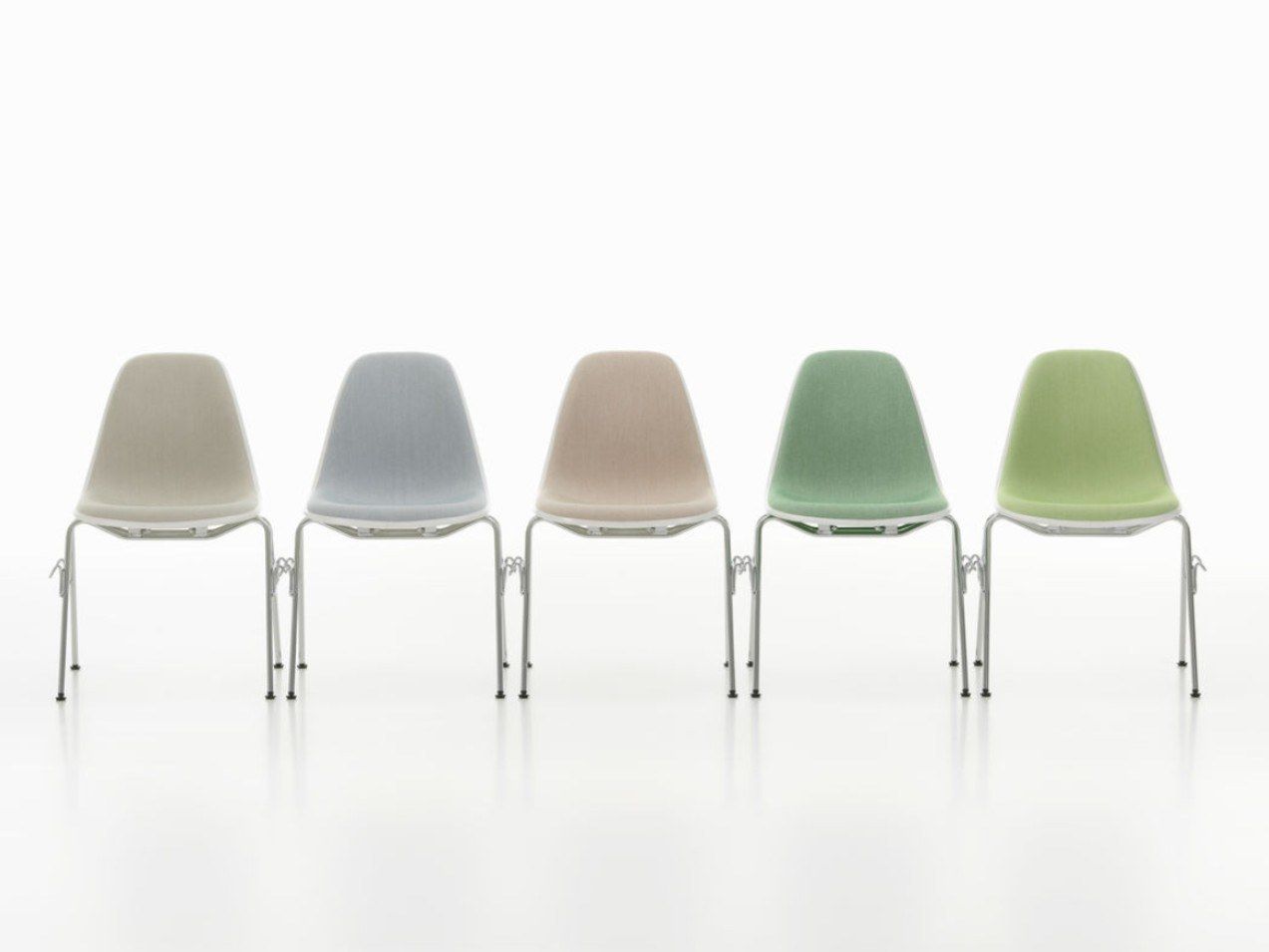 Штабелируемый стул для конференций из ткани VITRA Eames Plastic Chair ARCH-00131379