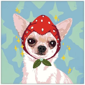 Картина на холсте Модная шапка 30x30 см 87233242 STLM-2004950