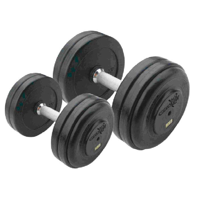 Гантельный ряд alex 5 пар от 27,5 до 37,5 кг Alex P-RO sun-id-2069063