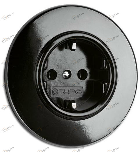 THPG Розетка одинарная бакелитовая электрическая  173038 