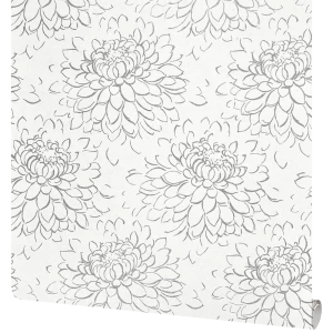 Обои флизелиновые Grandecolife Flower белые 1.06 м GDR142101 89335992 STLM-2195407