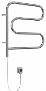 4620768883897 ЭЛЕКТРИКА Электро 25 F-обр 600х600 поворотный Полотенцесушитель TERMINUS Нержавеющая сталь