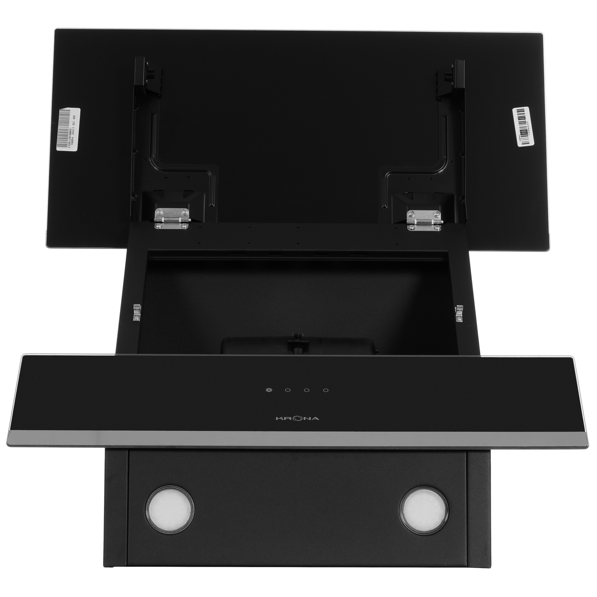 1689172 Вытяжка наклонная KRONA IRMA 600 черный/серебристый STDN-0142100 - Вид №8