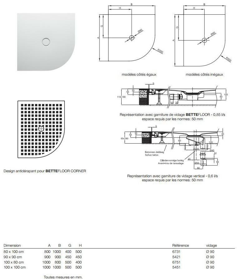 Bette Угловой душевой поддон из эмалированной стали sun-id-1426544 - Вид №4
