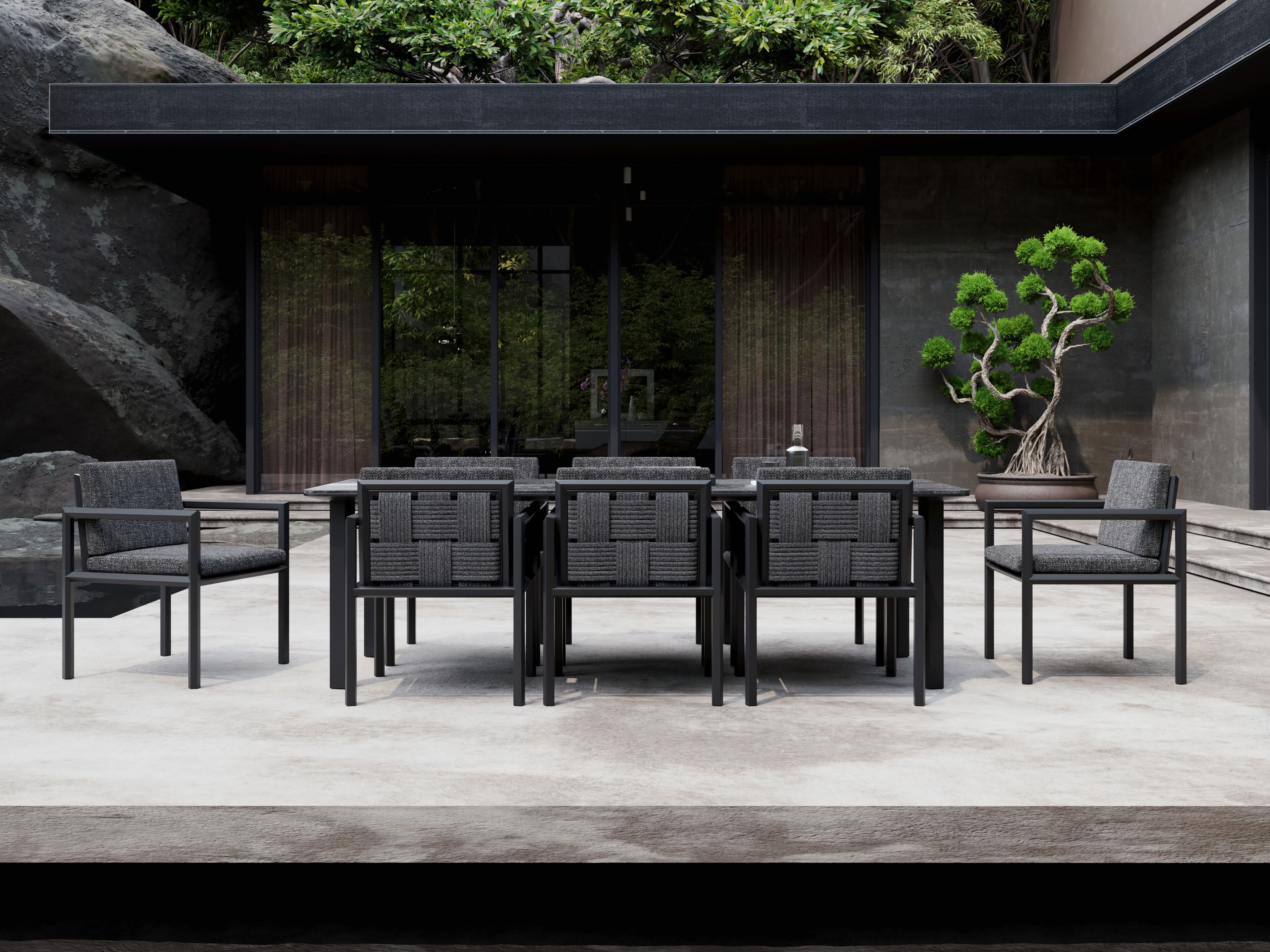 Тканевый садовый стул с подлокотниками SNOC Éclat ARCH-00050398 - Вид №5