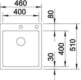 521632 Кухонная мойка Blanco Claron 400-IF/A  Blanco Claron - Вид №3