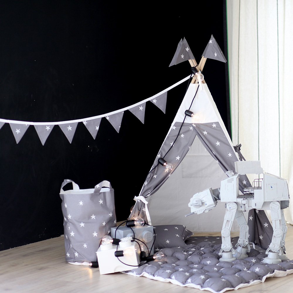 Гирлянда из 8 флажков Звездопад VAMVIGVAM ЗВЕЗДОПАД 282171 Серый Santreyd  - Вид №1